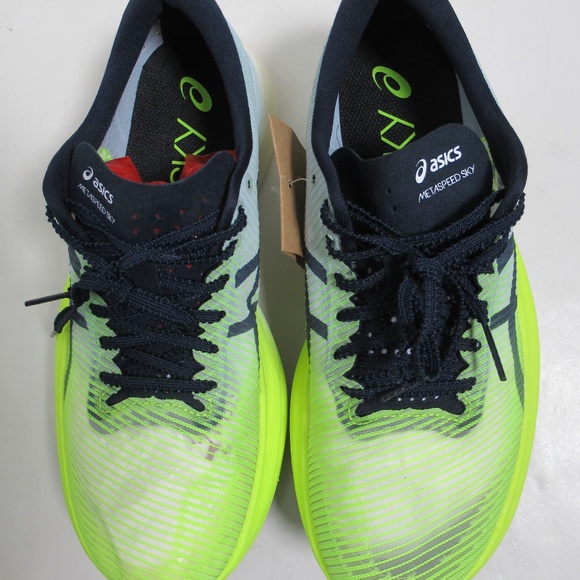 Asics MetaSpeed Sky Sneaker Hazard Green/Sky 1013A115 Size 6.5 US / 5 UK - Picture 3 of 12
